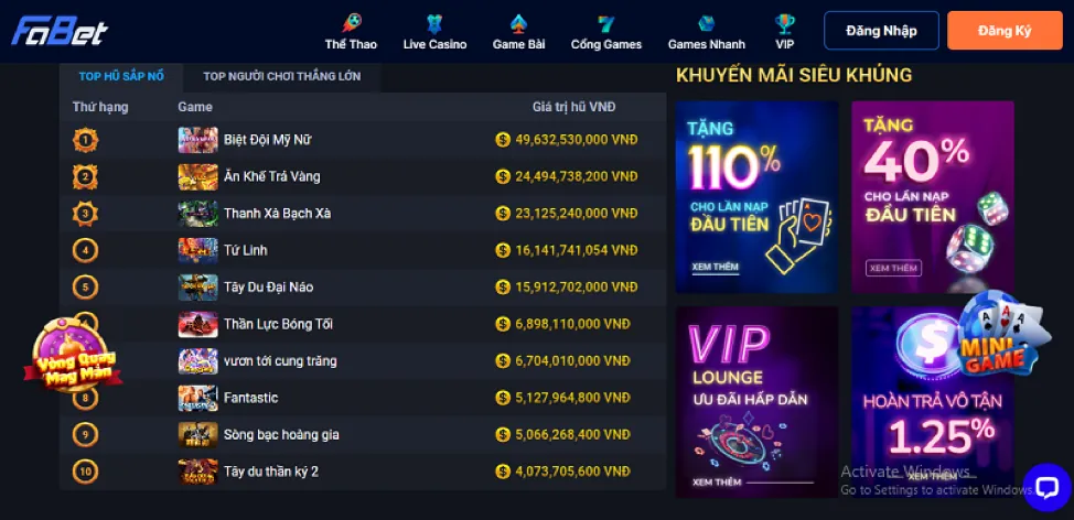 Hướng dẫn nhận khuyến mãi 92lottery chi tiết